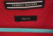 Women’s red Tommy Hilfiger polo top