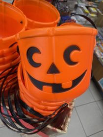Orange pumpkin bucket