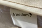 Freedom furniture white cushion