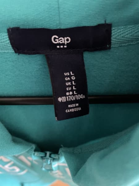 GAP ladies green hoodie