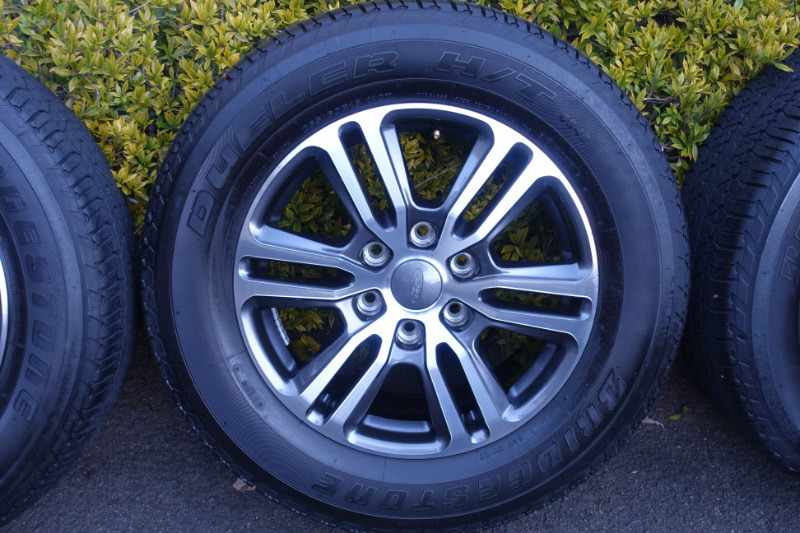 Ford Ranger Wildtrak Alloy Wheels& Bridgestone Tyres Set of 4, ALL NEW