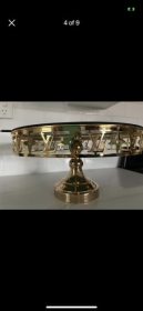 Gold LV Designer Cake Stand and Tray