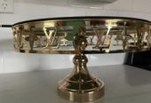 Gold LV Designer Cake Stand and Tray