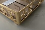 Gold LV Designer Cake Stand and Tray