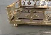 Gold LV Designer Cake Stand and Tray