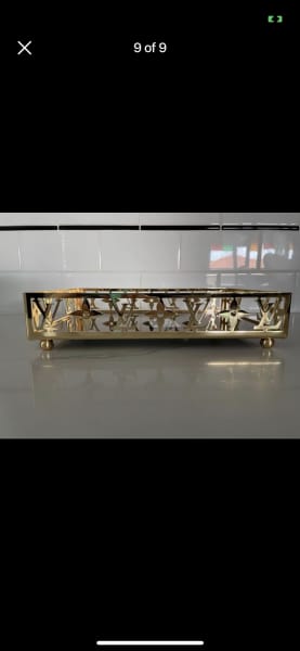 Gold LV Designer Cake Stand and Tray