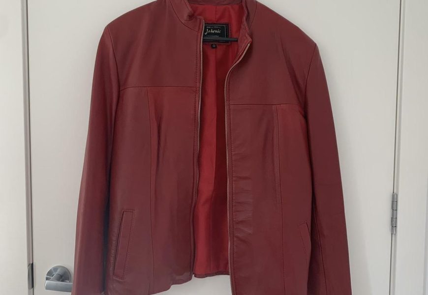 Men’s Red and Burgundy Jacket