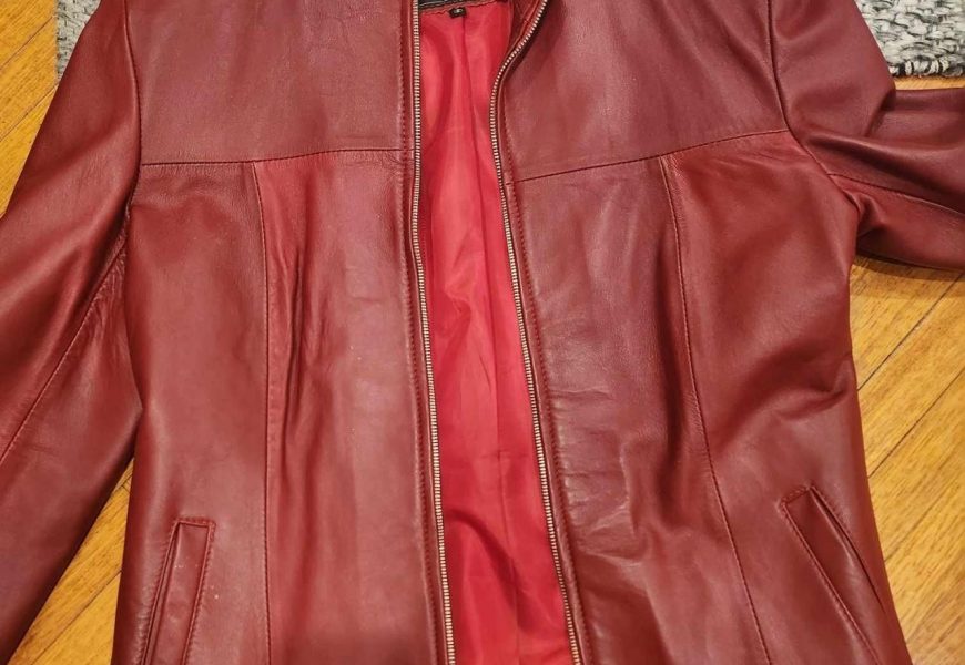 Men’s Red and Burgundy Jacket