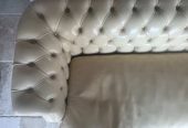 Rare Baxter Italian Diana Chesterfield, Upholstered Tuscany Leather