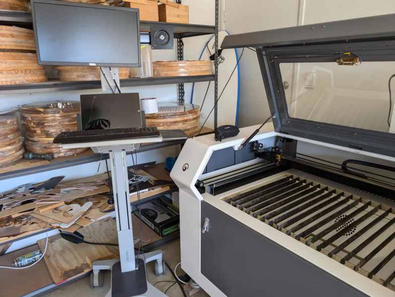 CO2 Laser Cutter Engraver 130W Full Setup, Business Opp, Materials +