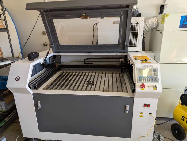 CO2 Laser Cutter Engraver 130W Full Setup, Business Opp, Materials +