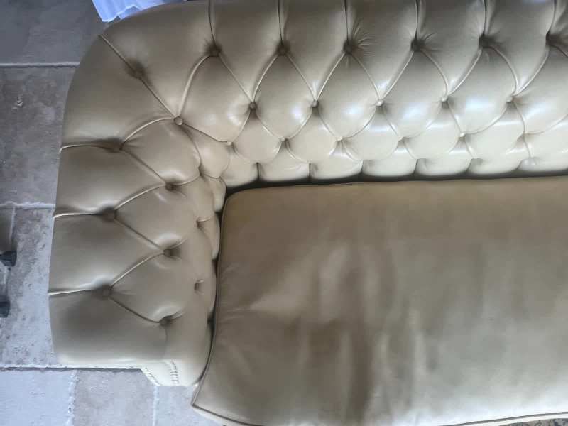 Rare Baxter Italian Diana Chesterfield, Upholstered Tuscany Leather