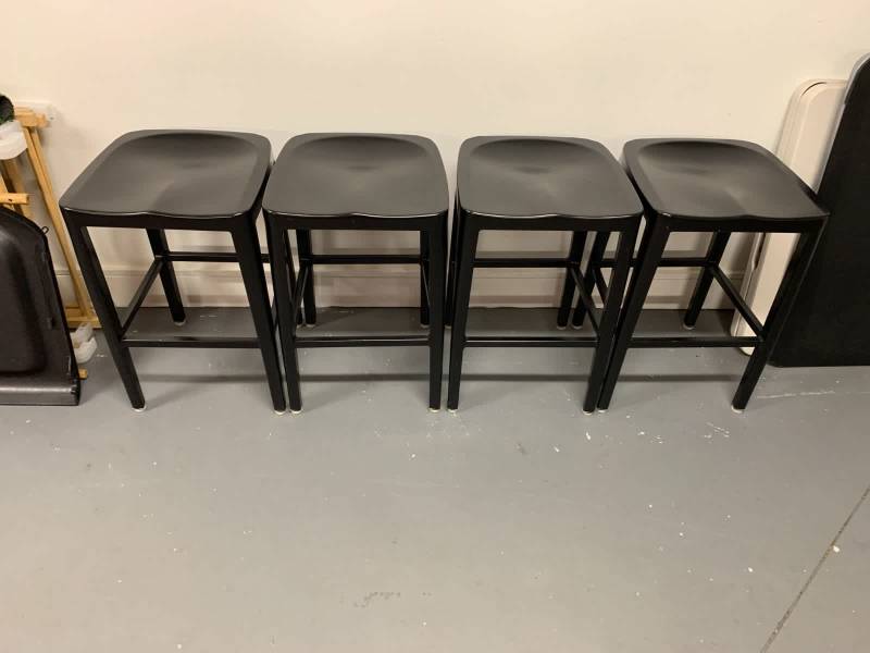 Black Metal Stools