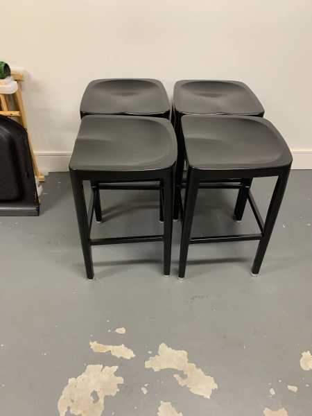 Black Metal Stools