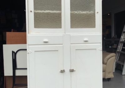 Vintage shabby chic kitchen cabinet