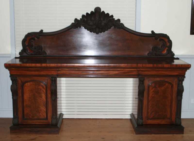 1858 Cedar Pedestal Sideboard C.1858 Original