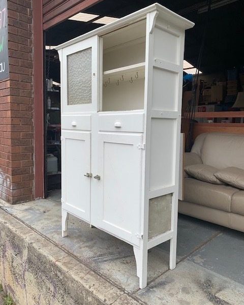 Vintage shabby chic kitchen cabinet