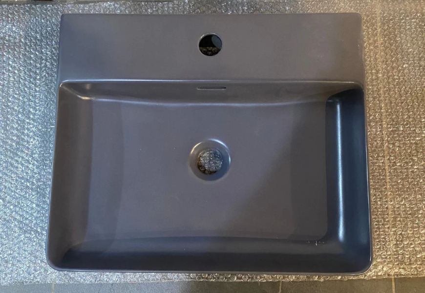 Blue Grey Counter Top Basin