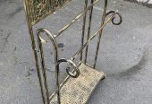 Retro metal towel rail or umbrella stand