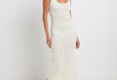 Subtitled Women’s White and Cream Dress