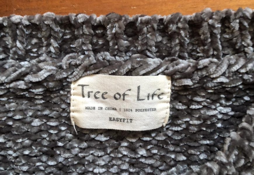 Tree of Life Women’s Grey and Green Jumper