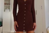 Tuchuzy Women’s Brown Dress