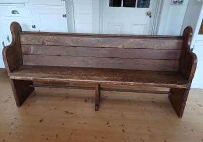 Church Pew Vintage timber