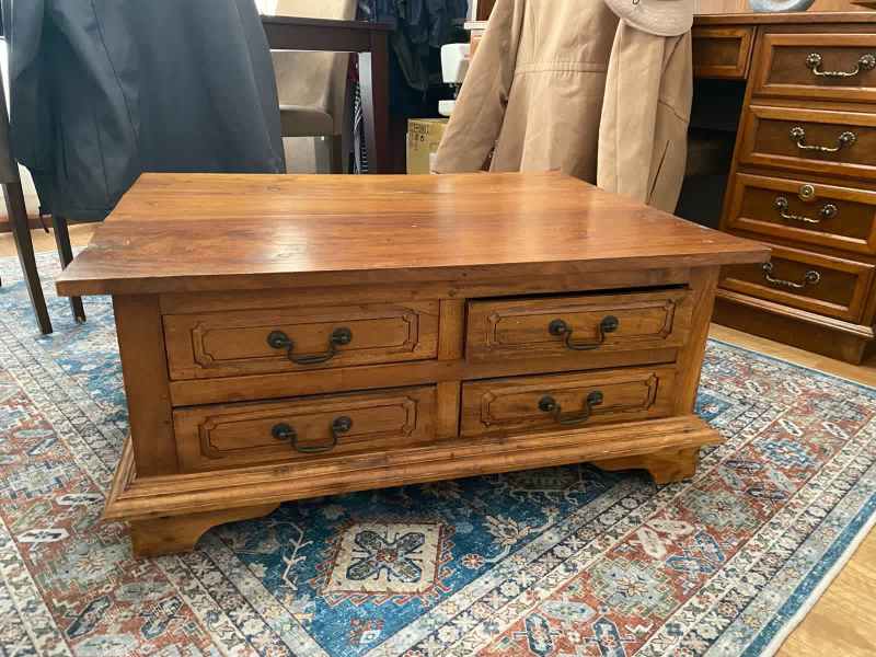 Wooden coffee table