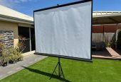 Epson Projector with 100-inch tripod projector screen