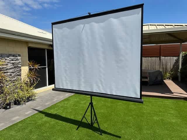 Epson Projector with 100-inch tripod projector screen