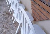 White Colonial Vintage Timber Wooden Chairs Set of 6 $150