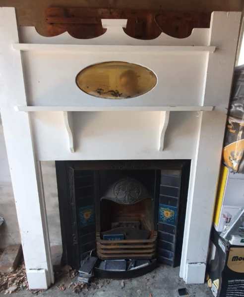 Federation timber fireplace