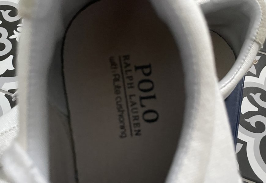 Polo Ralph Lauren white trainers