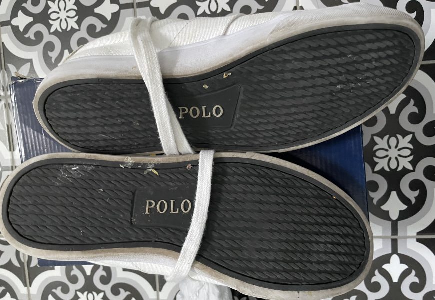 Polo Ralph Lauren white trainers