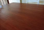 Solid Timber Wooden Dining Setting Suite Table and Six Chairs