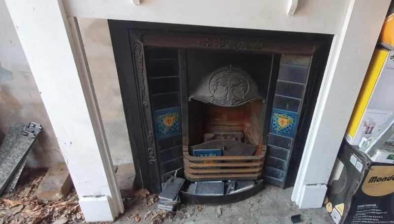 Federation timber fireplace