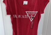 Guess Hawaii red tshirt