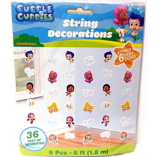 BUBBLE GUPPIES HANGING STRING DECORATION