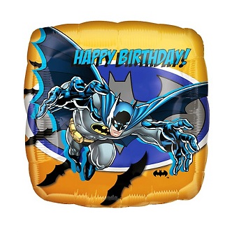 Batman Burst Happy Birthday Foil Balloon