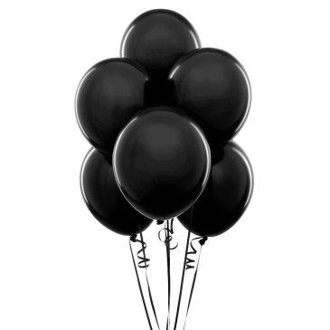 Black Latex Party Balloons