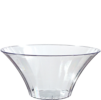 CLEAR Plastic Flared Bowl (Large)