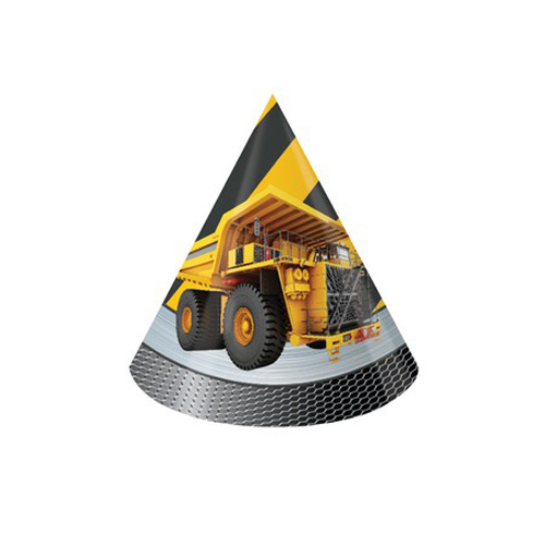 CONSTRUCTION ZONE PARTY HATS
