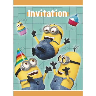 DESPICABLE ME 2 INVITATIONS