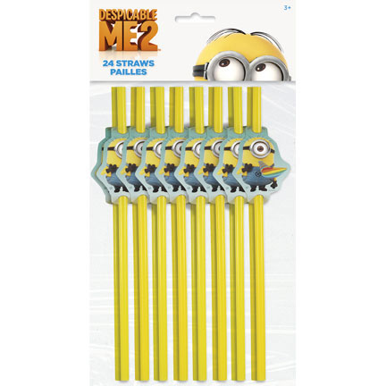 DESPICABLE ME 2 STRAW FAVORS