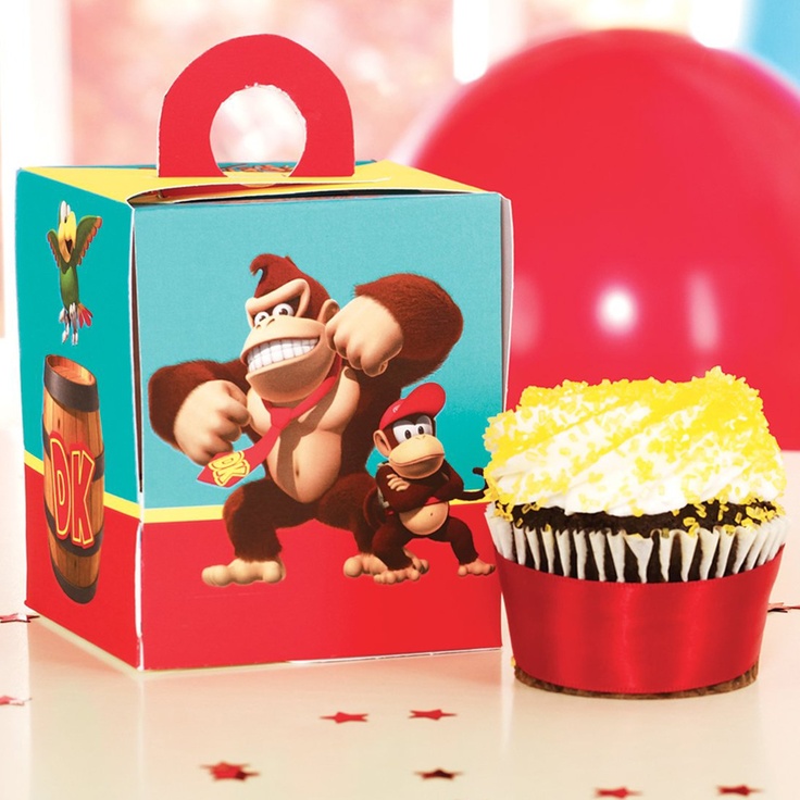 Donkey Kong Cupcake Boxes (4)