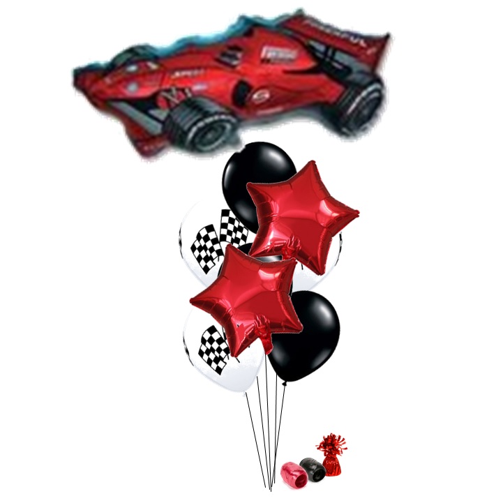 Formula Racing Car Balloon Bouque