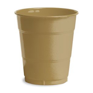 GOLD PLASTIC CUPS