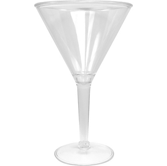 Giant CLEAR Plastic Martini Glass