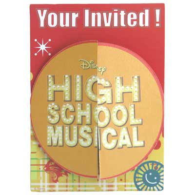 HIGH SCHOOL MUSICAL INVITES