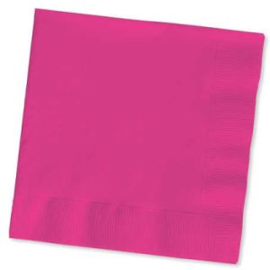 HOT PINK LUNCH NAPKINS